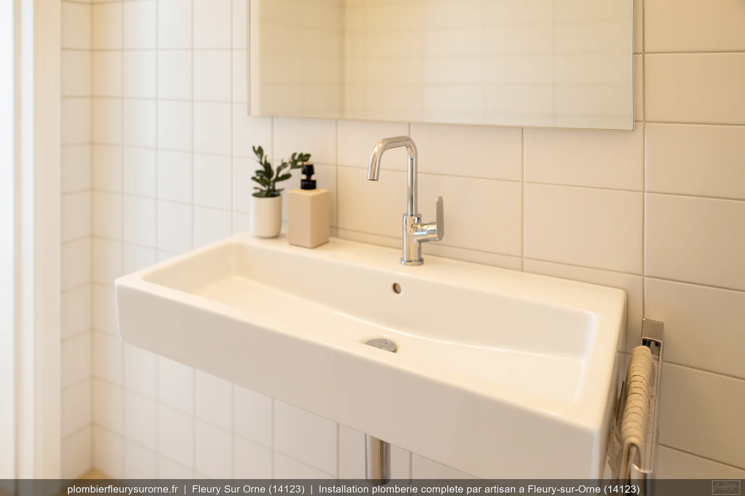 Installation plomberie complete par artisan a Fleury-sur-Orne (14123)