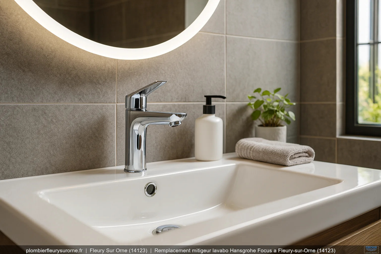 Remplacement mitigeur lavabo Hansgrohe Focus a Fleury-sur-Orne (14123)