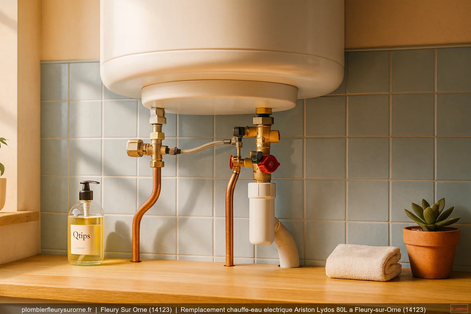 Remplacement chauffe-eau electrique Ariston Lydos 80L a Fleury-sur-Orne (14123)